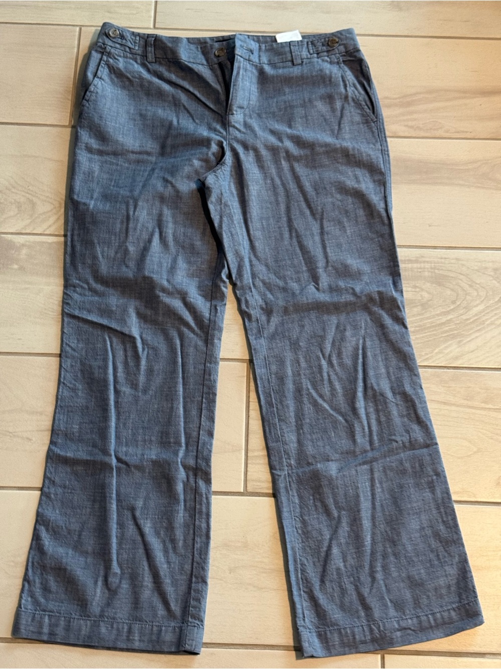 Banana Republic Slate Blue Wide-Leg Jeans